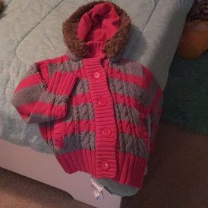 Girls pink and grey winter jacket